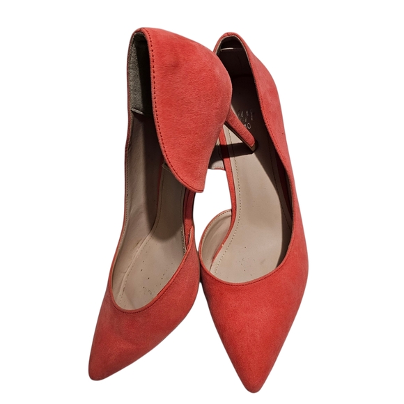 Coral Kitten Heels - Picture 3 of 4